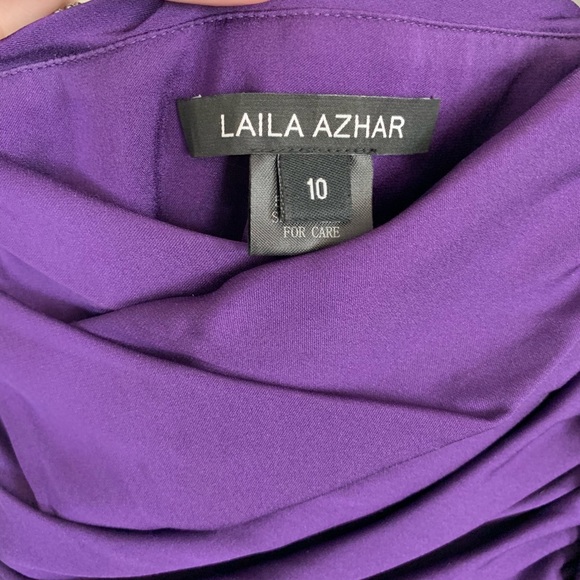 Laila Azhar Silk One Shoulder Dress - Picture 5 of 5